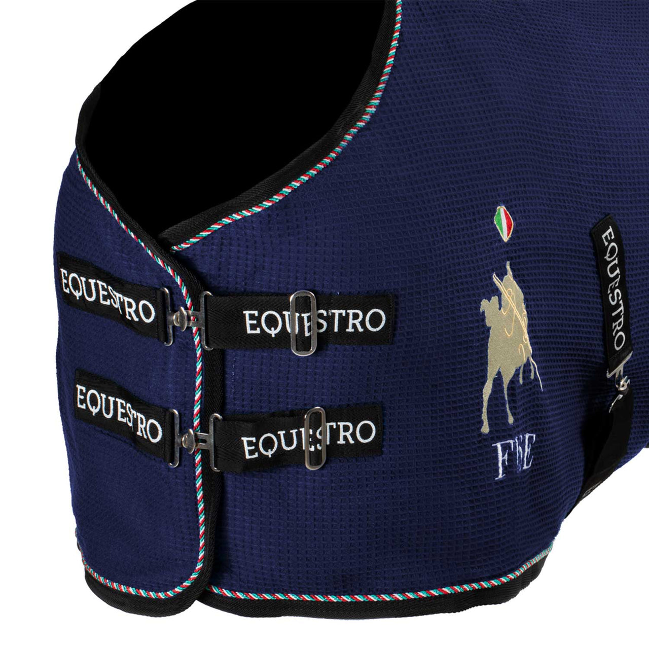 Coperta da box in tessuto waffle Equestro X FISE | Coperte e Cappucci | Coperte da Scuderia | Equestro