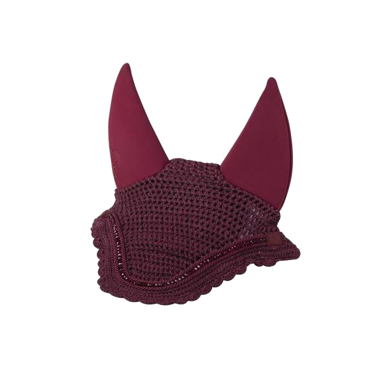 DIAMANTE ACOUSTIC FLY HOOD BURGUNDY | Sottosella e Accessori | Veli Antimosche | LeMieux