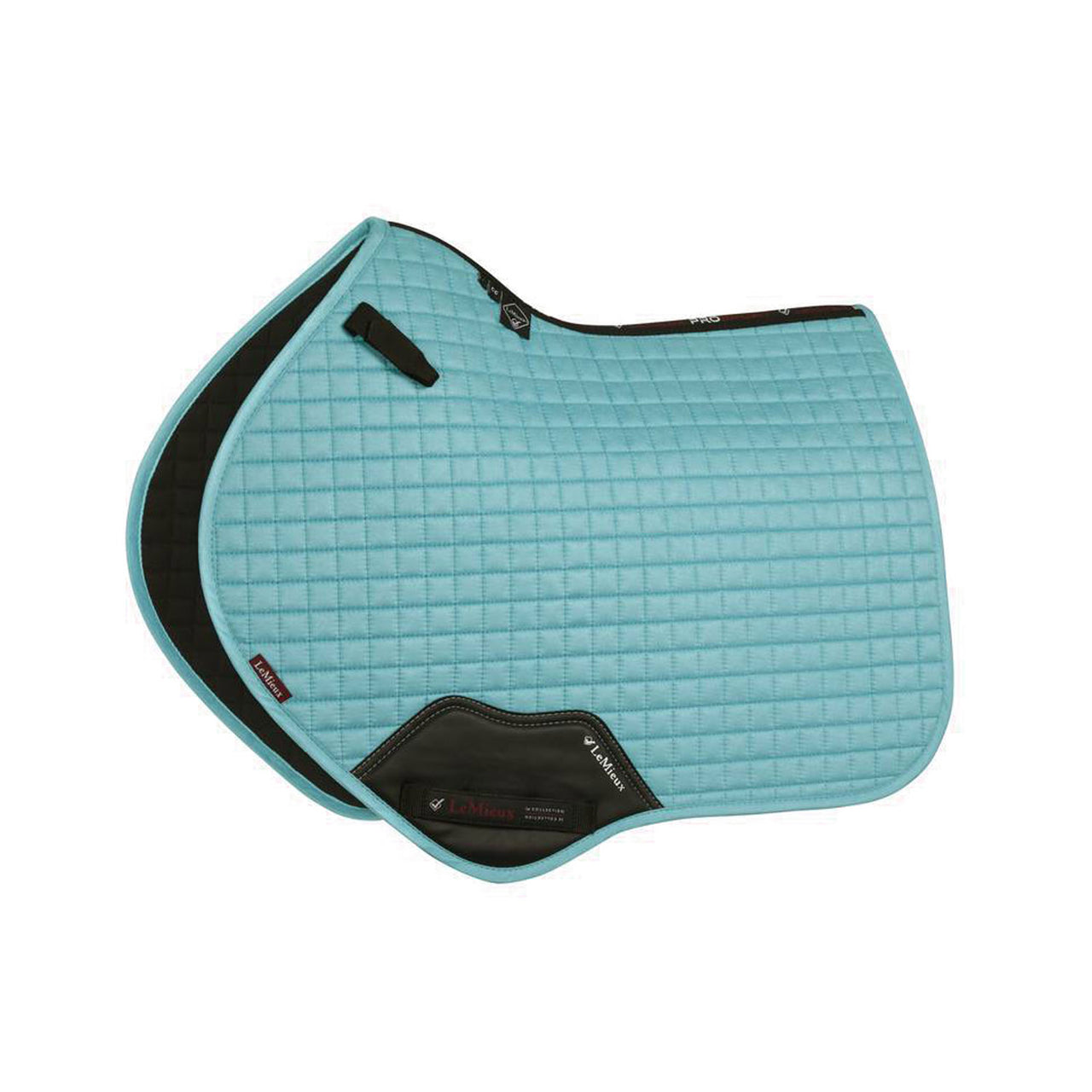 SUEDE CLOSE CONTACT SQUARE AZURE LARGE | Sottosella e Accessori | Sottosella Salto | LeMieux