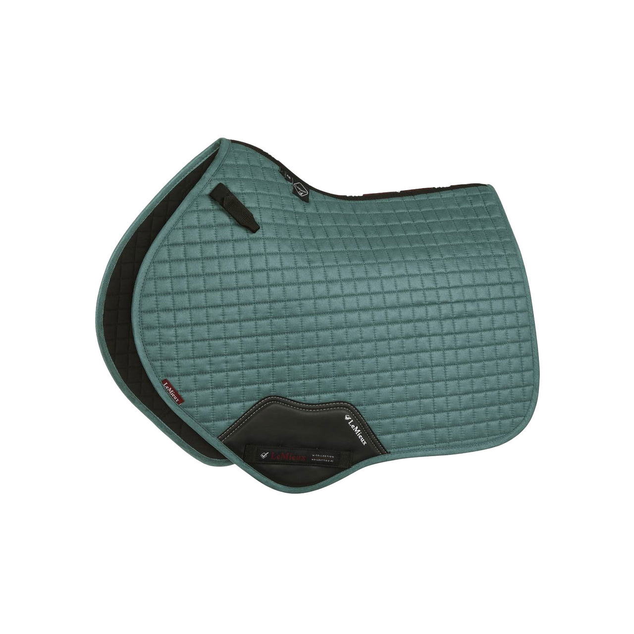 SUEDE CLOSE CONTACT SQUARE SAGE | Sottosella e Accessori | Sottosella Salto | LeMieux