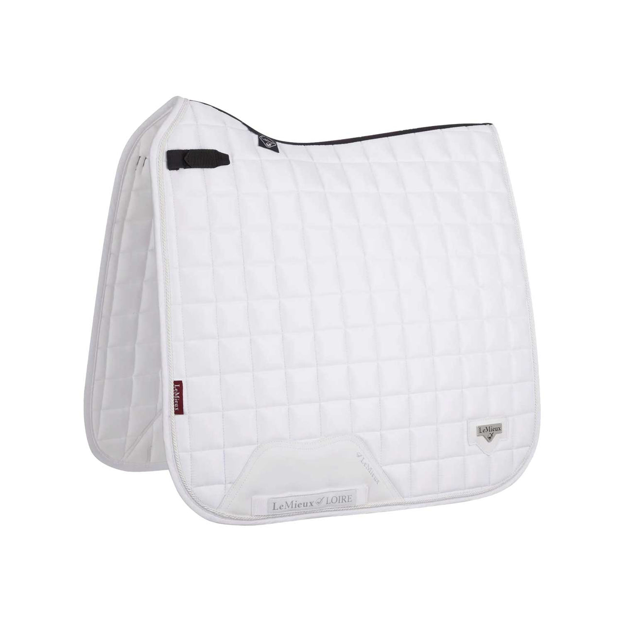 LOIRE CLASSIC DRESSAGE SQUARE WHITE | Sottosella e Accessori | Sottosella Dressage | LeMieux