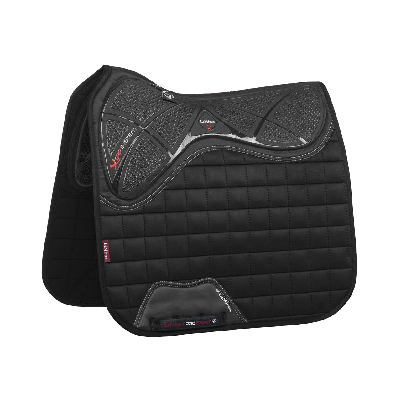 X-GRIP TWIN SIDED DRESSAGE LARGE SQUARE BLACK | Sottosella e Accessori | Sottosella Dressage | LeMieux