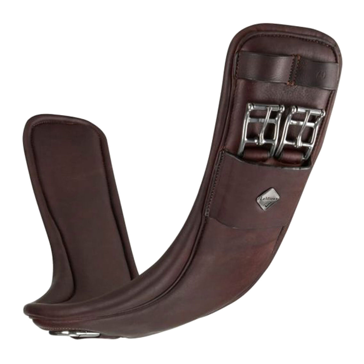 SOTTOPANCIA ANATOMICO MONO IN PELLE  MARRONE CON TECNOLOGIA GEL-TEK | Sottopancia e Accessori | Sottopancia Dressage | LeMieux