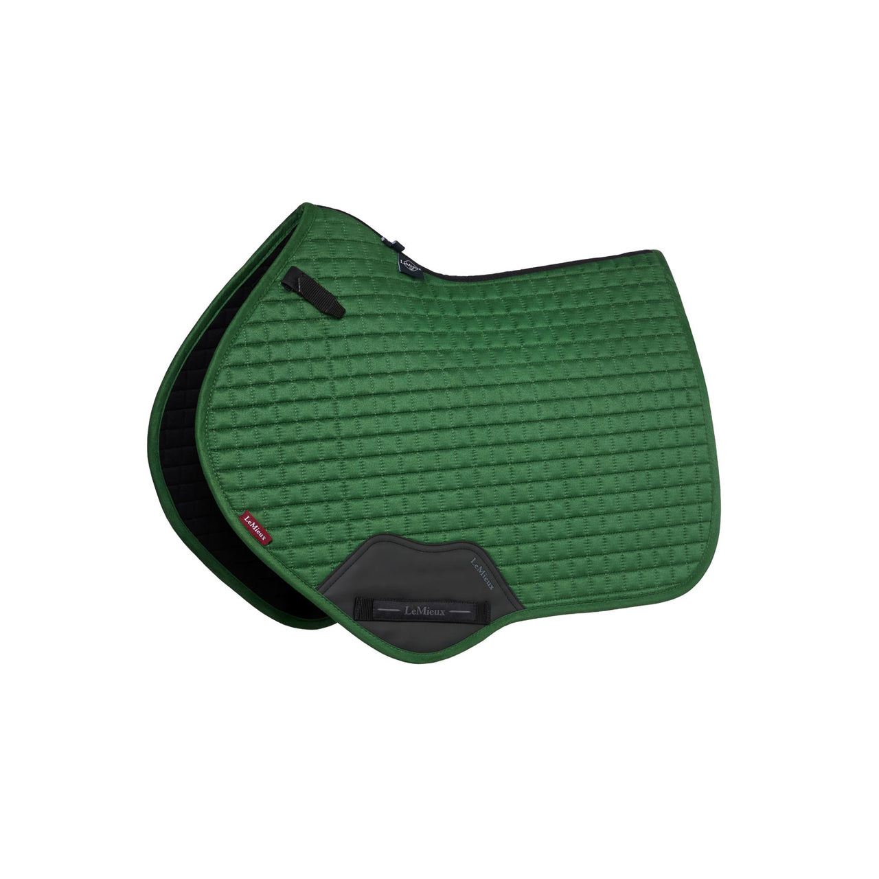 SUEDE CLOSE CONTACT SQUARE HUNTER GREEN | Sottosella e Accessori | Sottosella Salto | LeMieux