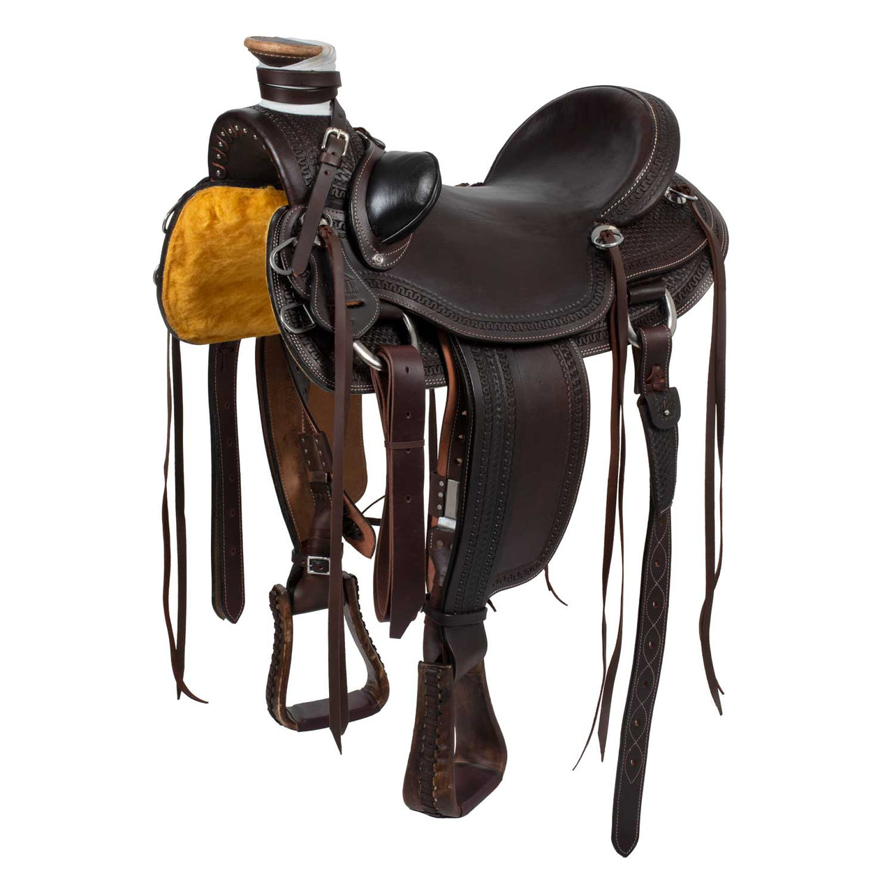 Sella Wade Ranch MSW con border stamp | Selle e Accessori | Selle da Ranch | McBryan