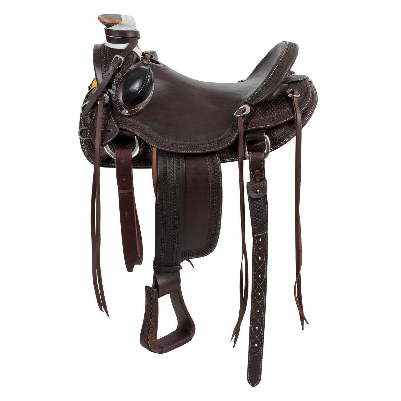 Sella Wade Ranch MSW con border stamp | Selle e Accessori | Selle da Ranch | McBryan