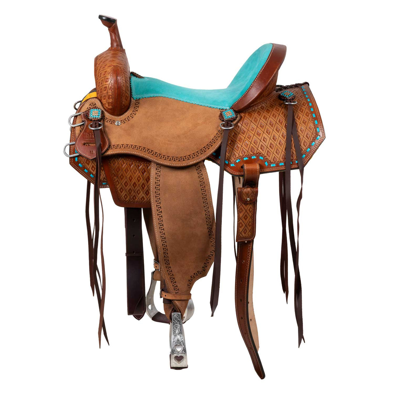 SELLA BARREL TURQUOISE SEAT BASKET TOOLING | Selle e Accessori | Selle Barrel | McBryan