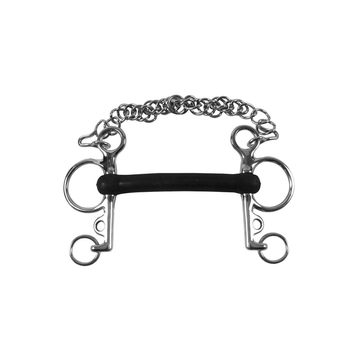 PELHAM INOX INTERO ASTE CORTE GOMMA RIGIDA | Imboccature e Accessori | Imboccature e Accessori | Umbria Equitazione
