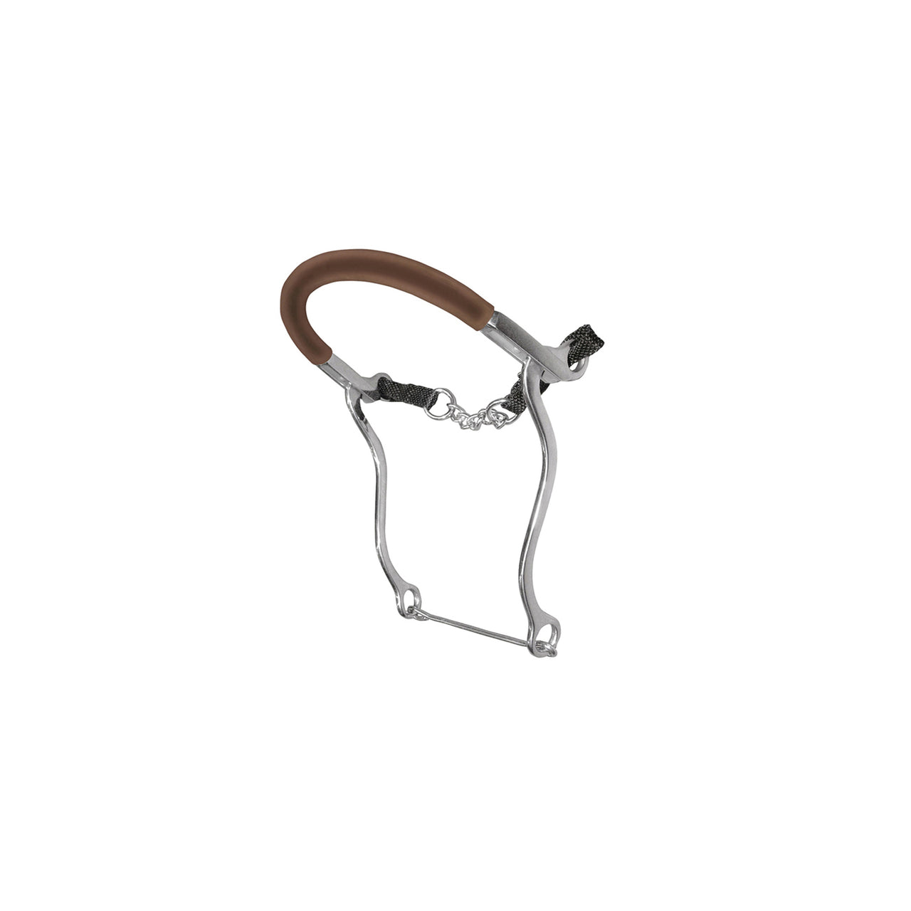 HACKAMORE INOX ASTE LUNGHE C/NASALINA GOMMA | Imboccature e Accessori | Imboccature e Accessori | Umbria Equitazione