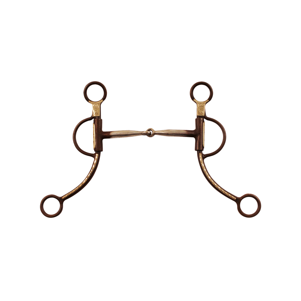 MORSO WESTERN FERRO BRUNITO ASTE LUNGHE DECORATE | Imboccature e Accessori | Imboccature e Accessori | Pool's