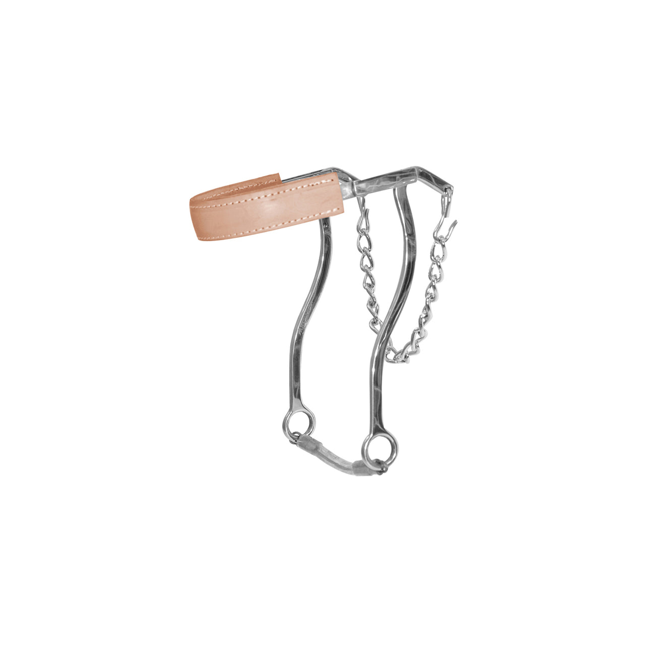 HACKAMORE INOX C/NASALINA RIVESTITA CUOIO | Imboccature e Accessori | Imboccature e Accessori | Metalab