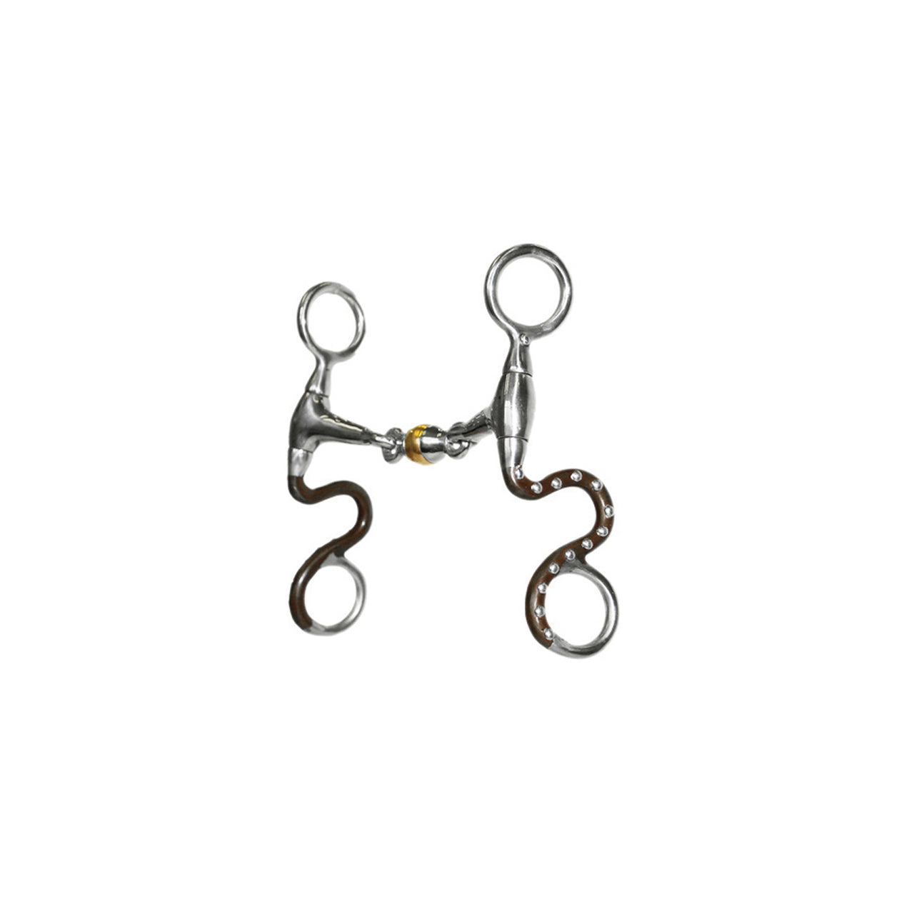 MORSO WESTERN FERRO BRUNITO C/GIOCO-LINGUA RAME ASTE CURVE POOL'S | Imboccature e Accessori | Imboccature e Accessori | Pool's