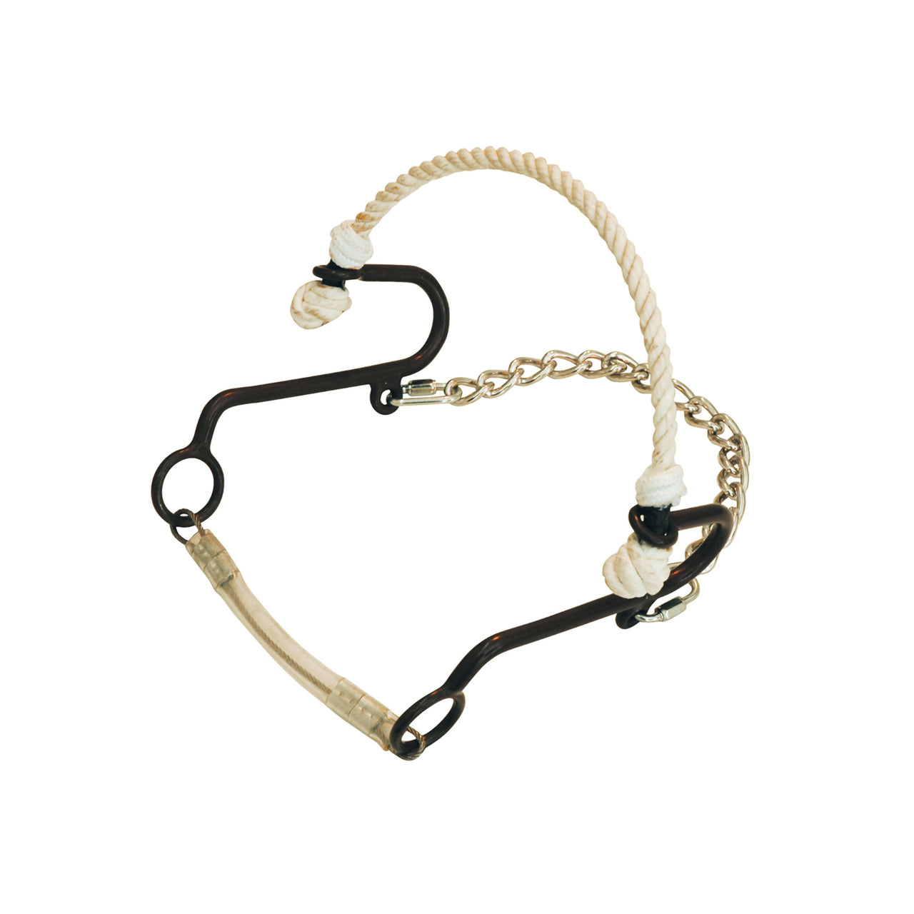 SHORT HACKAMORE FERRO BRUNITO RAWHIDE POOL'S | Imboccature e Accessori | Imboccature e Accessori | Pool's