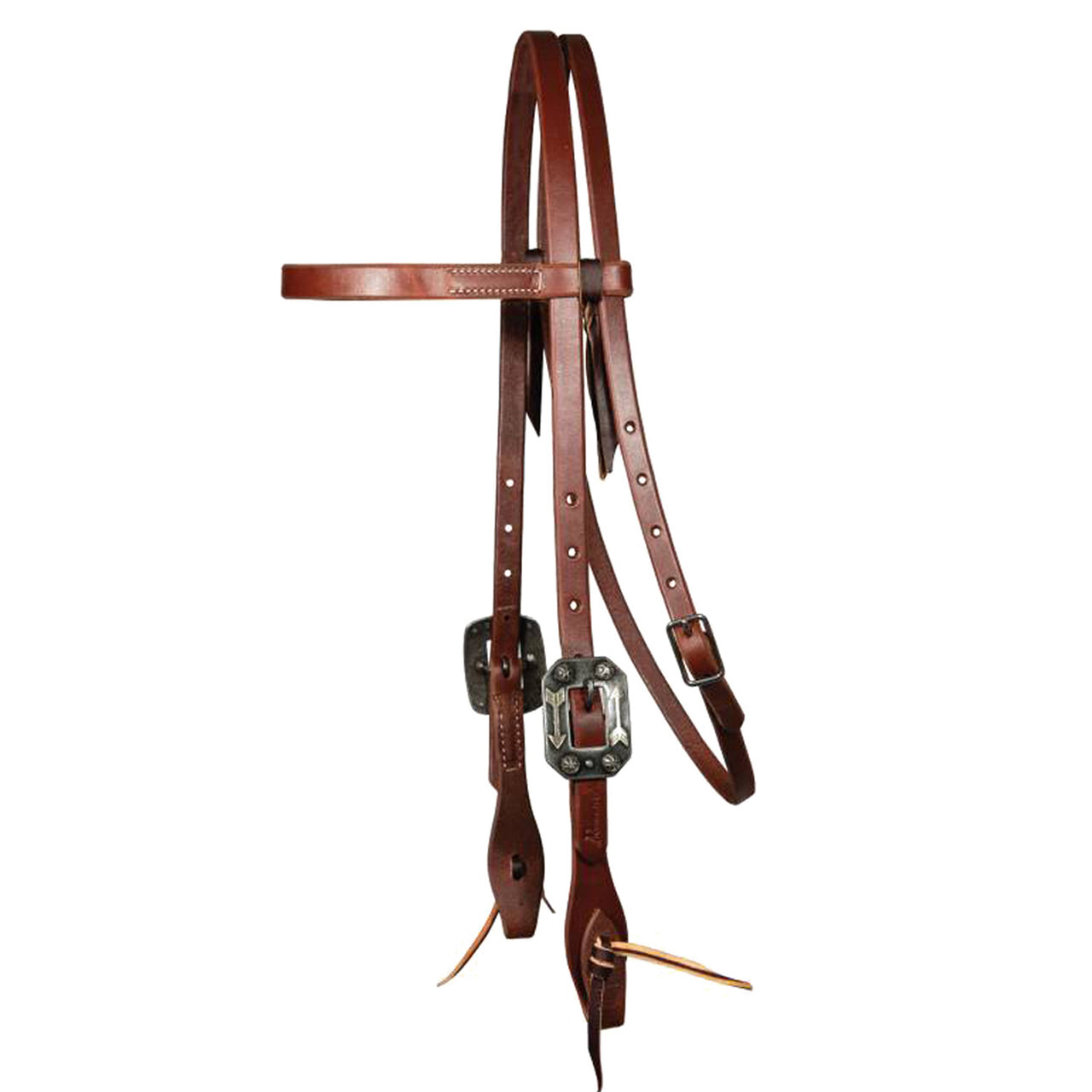 TESTIERA IN CUOIO GRASSO DA 5/8 DOUBLE BUCKLE CON FIBBIA ARROW | Briglie e Accessori | Corone | Professional's Choice