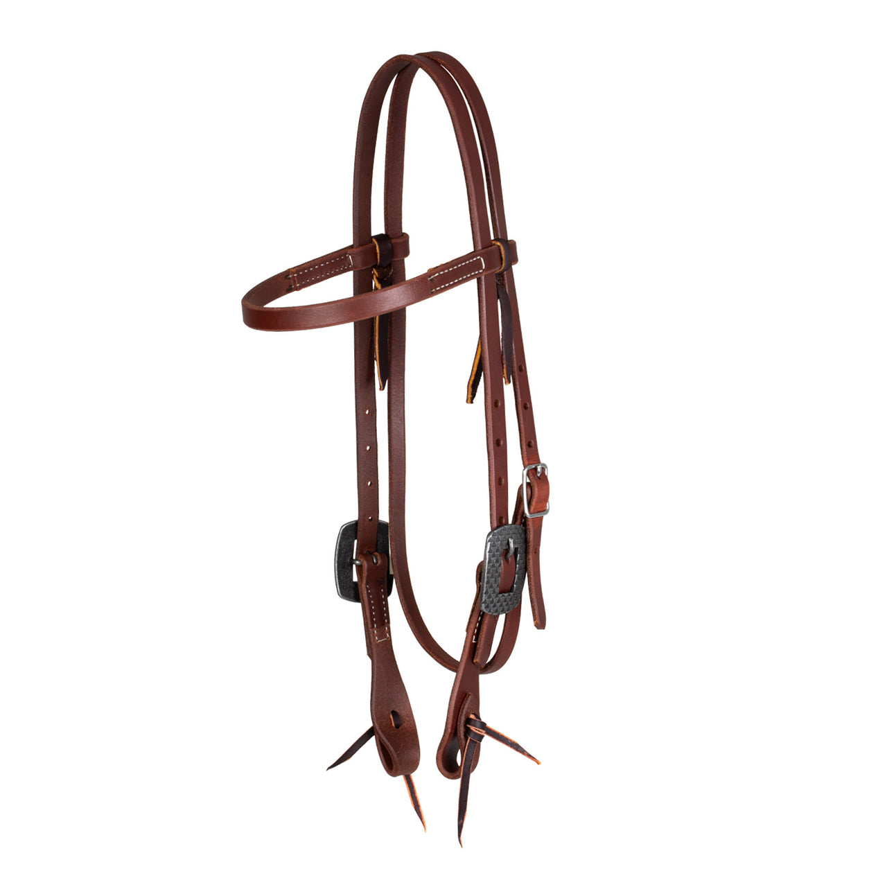 TESTIERA DA RANCH CON FRONTALINO RIFINITO IN CUOIO GRETTO 5/8" | Briglie e Accessori | Corone | Professional's Choice