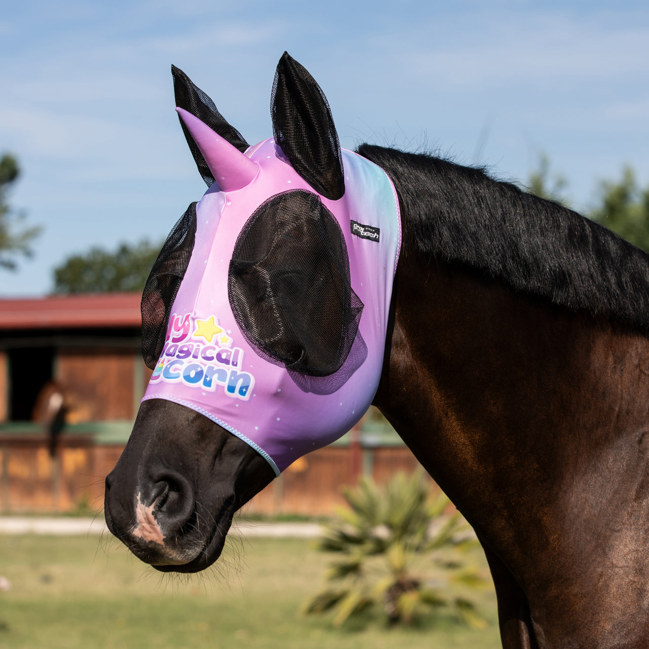 MASCHERA ANTI MOSCHE CON RETINA COPRIORECCHE UNICORNO | Maschere e Coperte Antimosche | Maschere e Coperte Antimosche | Pro-Tech