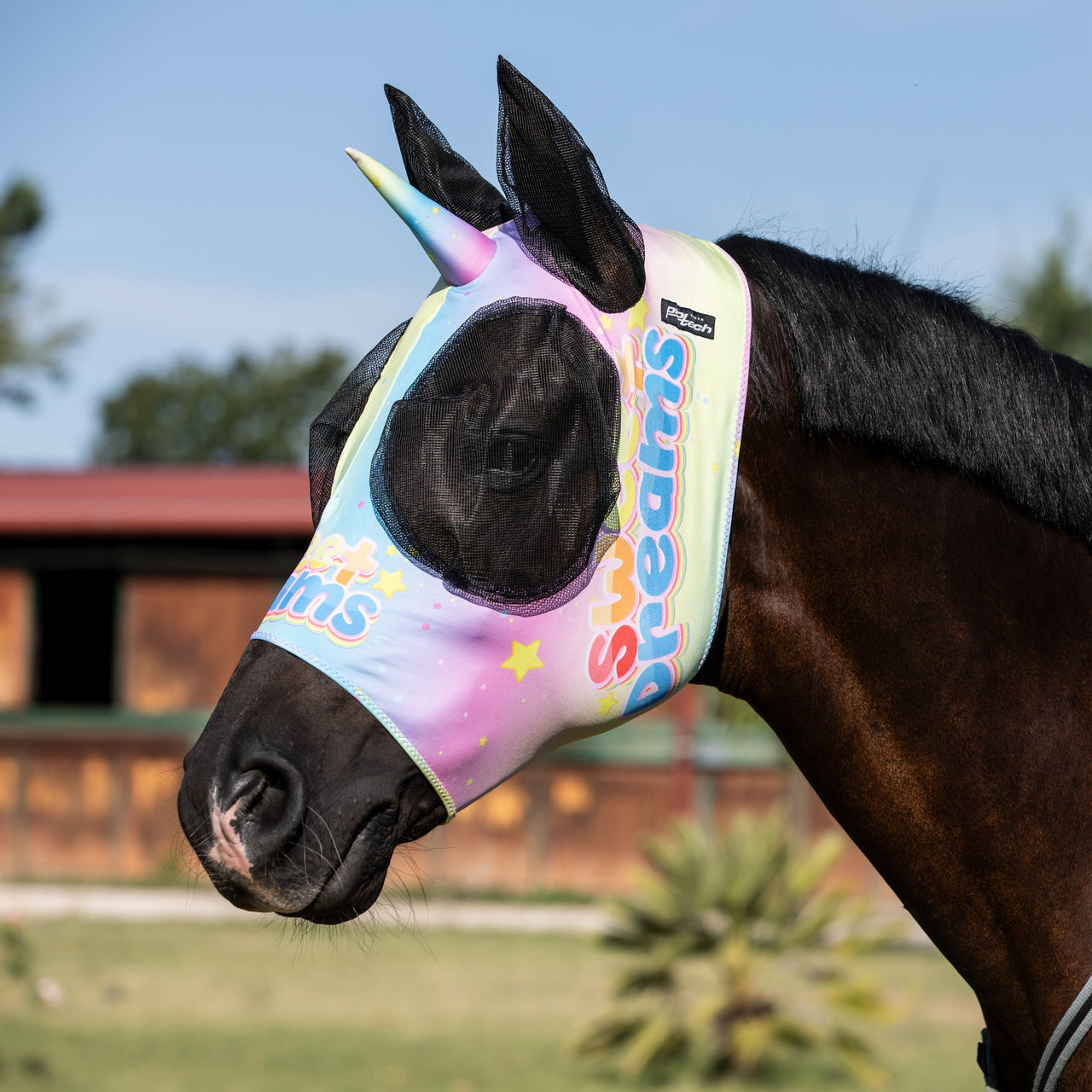 MASCHERA ANTI MOSCHE CON RETINA COPRIORECCHE UNICORNO | Maschere e Coperte Antimosche | Maschere e Coperte Antimosche | Pro-Tech