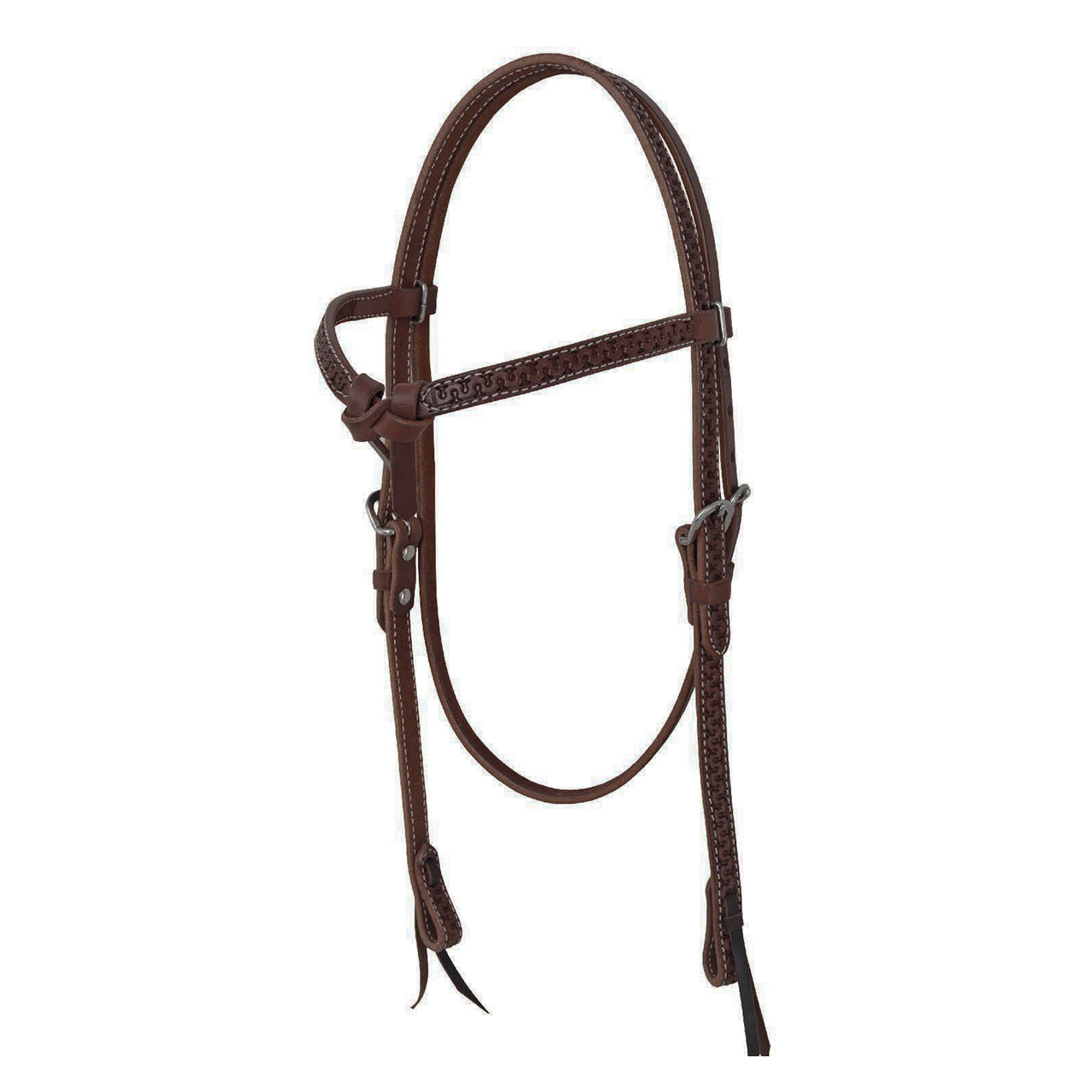 TESTIERA WESTERN CON LAVORAZIONE SNAKE | Briglie e Accessori | Corone | Pool's