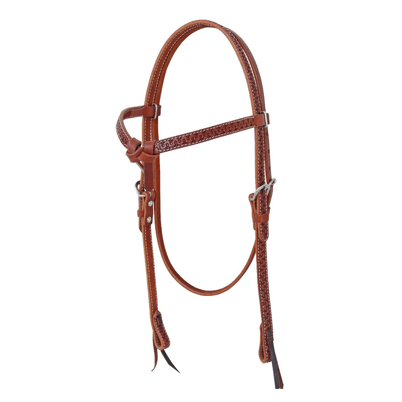 TESTIERA WESTERN CON LAVORAZIONE SNAKE | Briglie e Accessori | Corone | Pool's