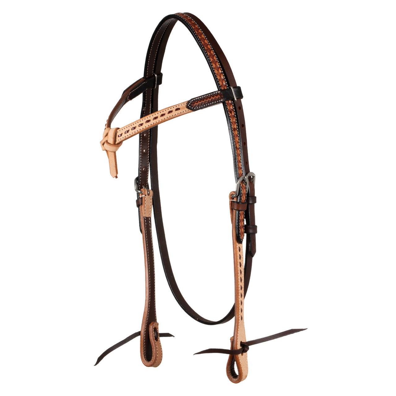 TESTIERA WESTERN FUTURITY BICOLORE | Briglie e Accessori | Corone | Pool's