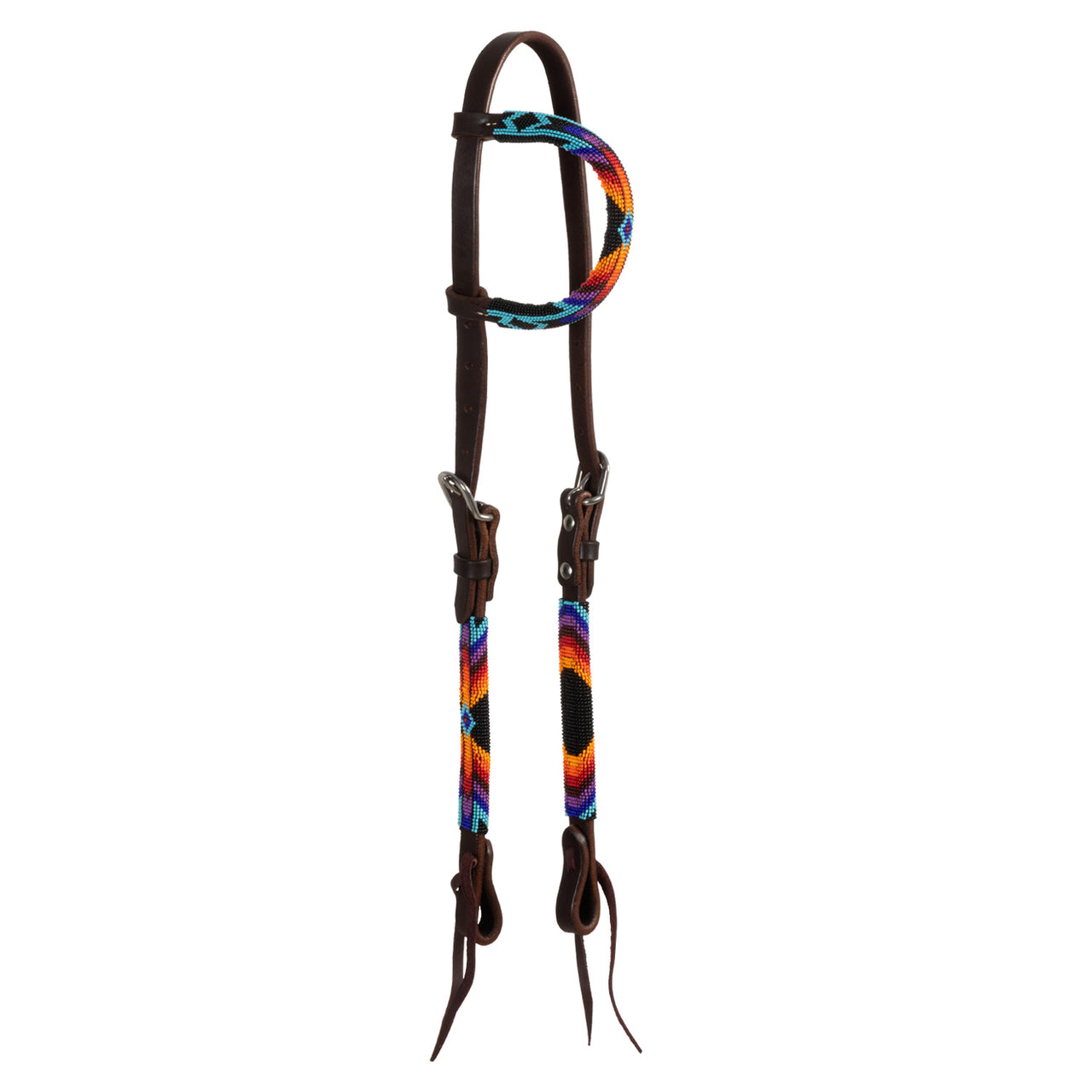 Briglia western con perline e oliatura Serape a un orecchino | Briglie e Accessori | Corone | Pool's