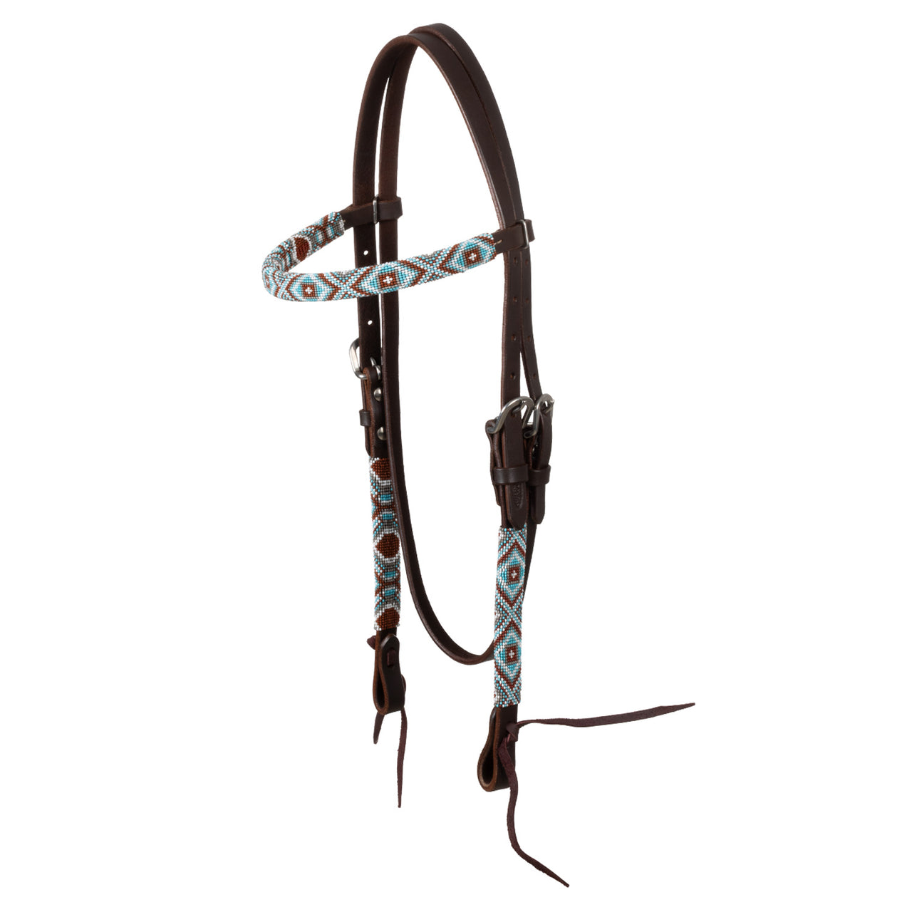 BRIGLIA WESTERN OLIATA CON PERLINE | Briglie e Accessori | Corone | Pool's