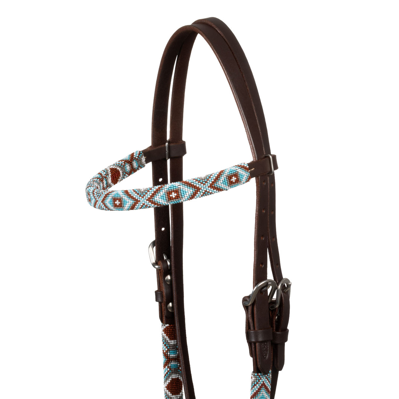 BRIGLIA WESTERN OLIATA CON PERLINE | Briglie e Accessori | Corone | Pool's
