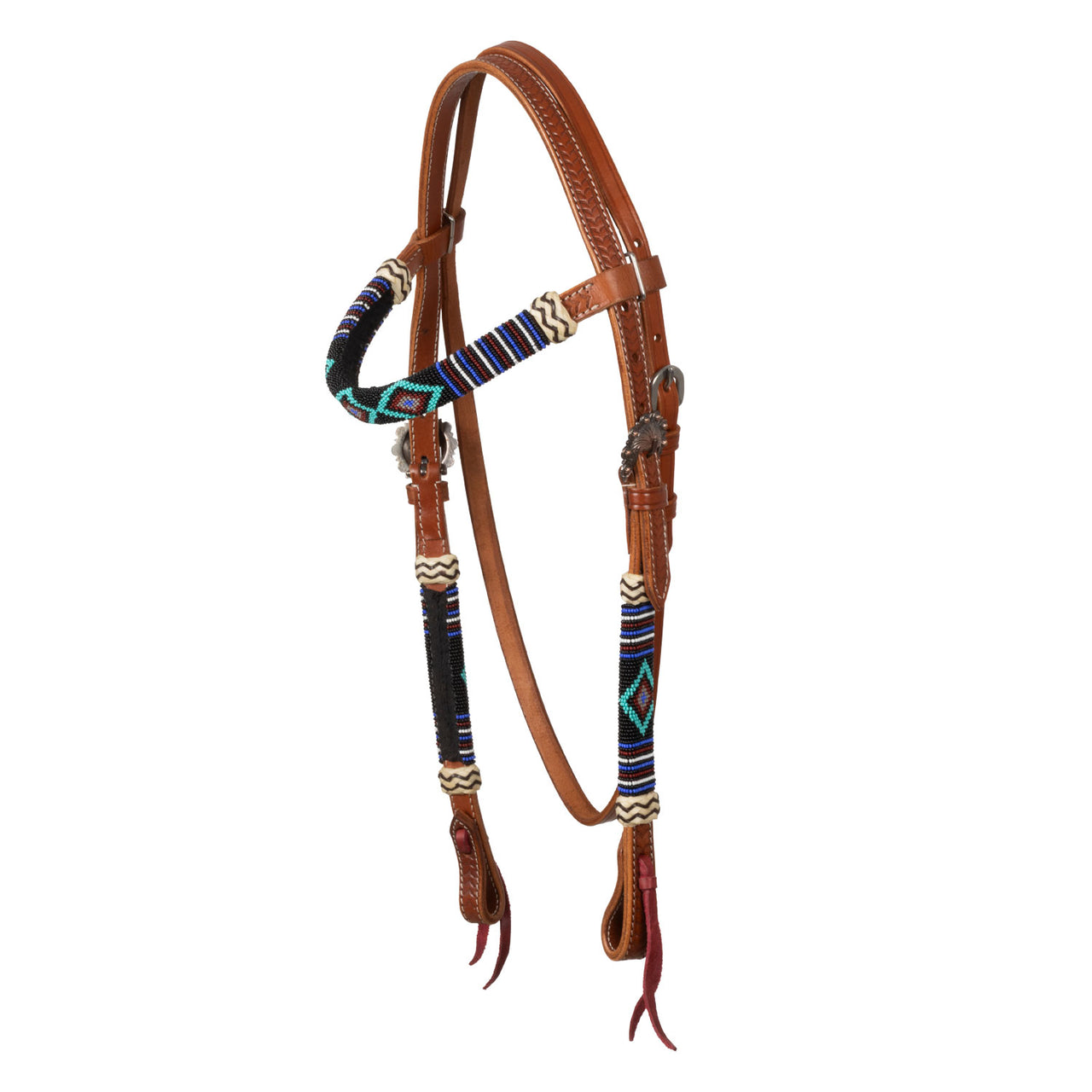 Testiera Perla con decorazioni Navajo
 | Briglie e Accessori | Corone | Pool's