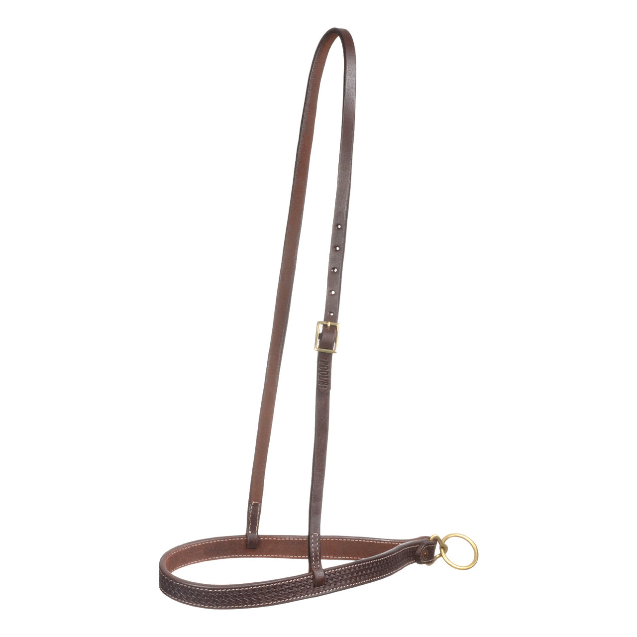Abbassatesta a un orecchio in cuoio con fibbie in ottone | Martingale e Pettorali | Noseband & Tie Down | Pool's