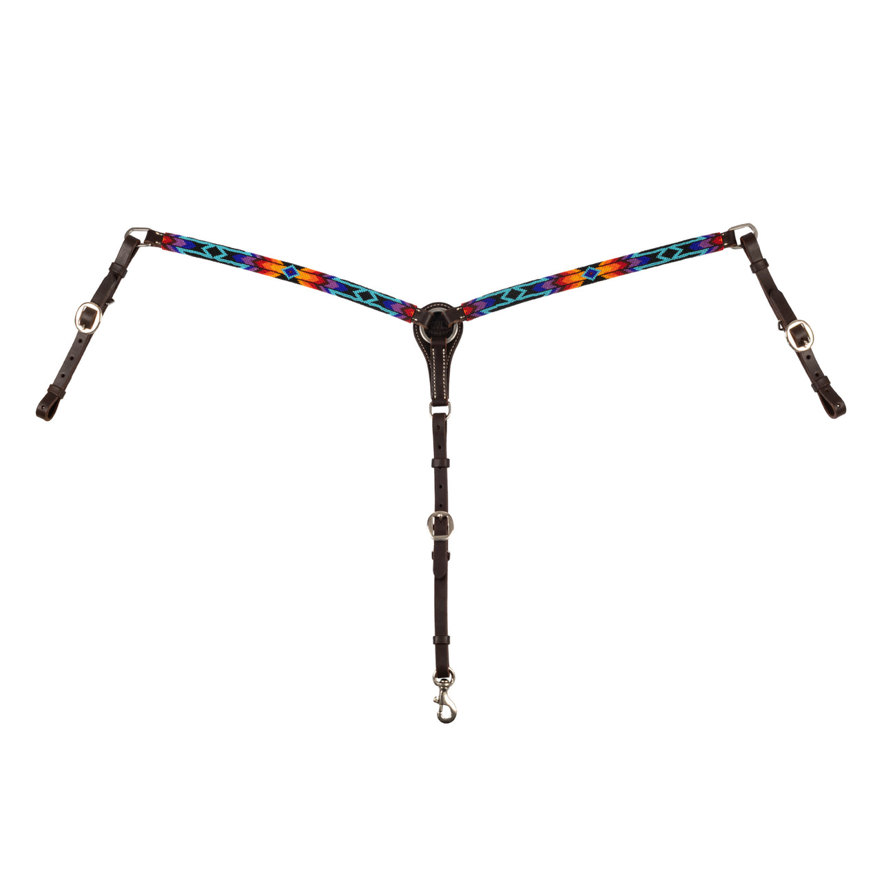 PETTORALE IN OLIO WESTERN CON PERLINE SERAPE | Martingale e Pettorali | Pettorali | Pool's