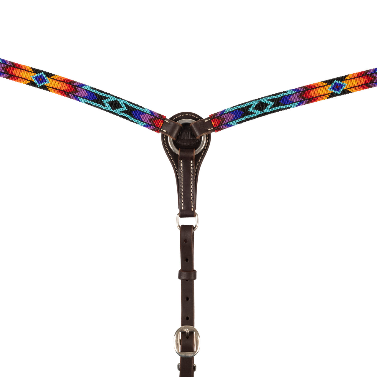 PETTORALE IN OLIO WESTERN CON PERLINE SERAPE | Martingale e Pettorali | Pettorali | Pool's
