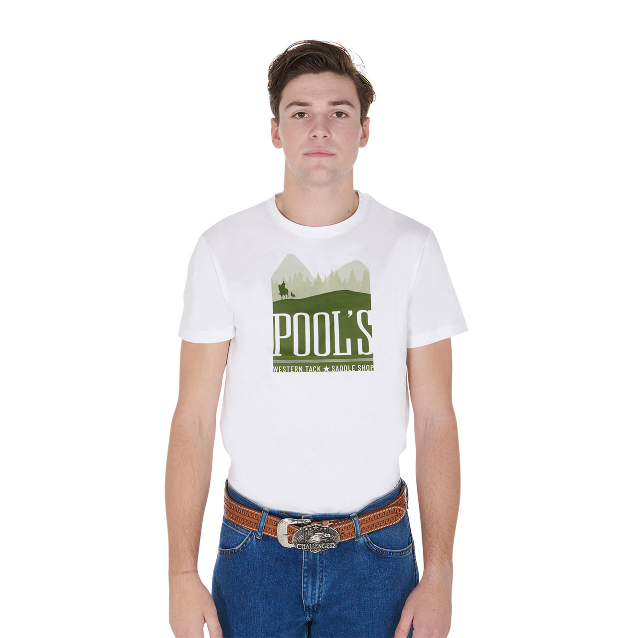 T-shirt uomo in cotone con stampa Yellowstone | Abbigliamento | T-Shirt | Pool's