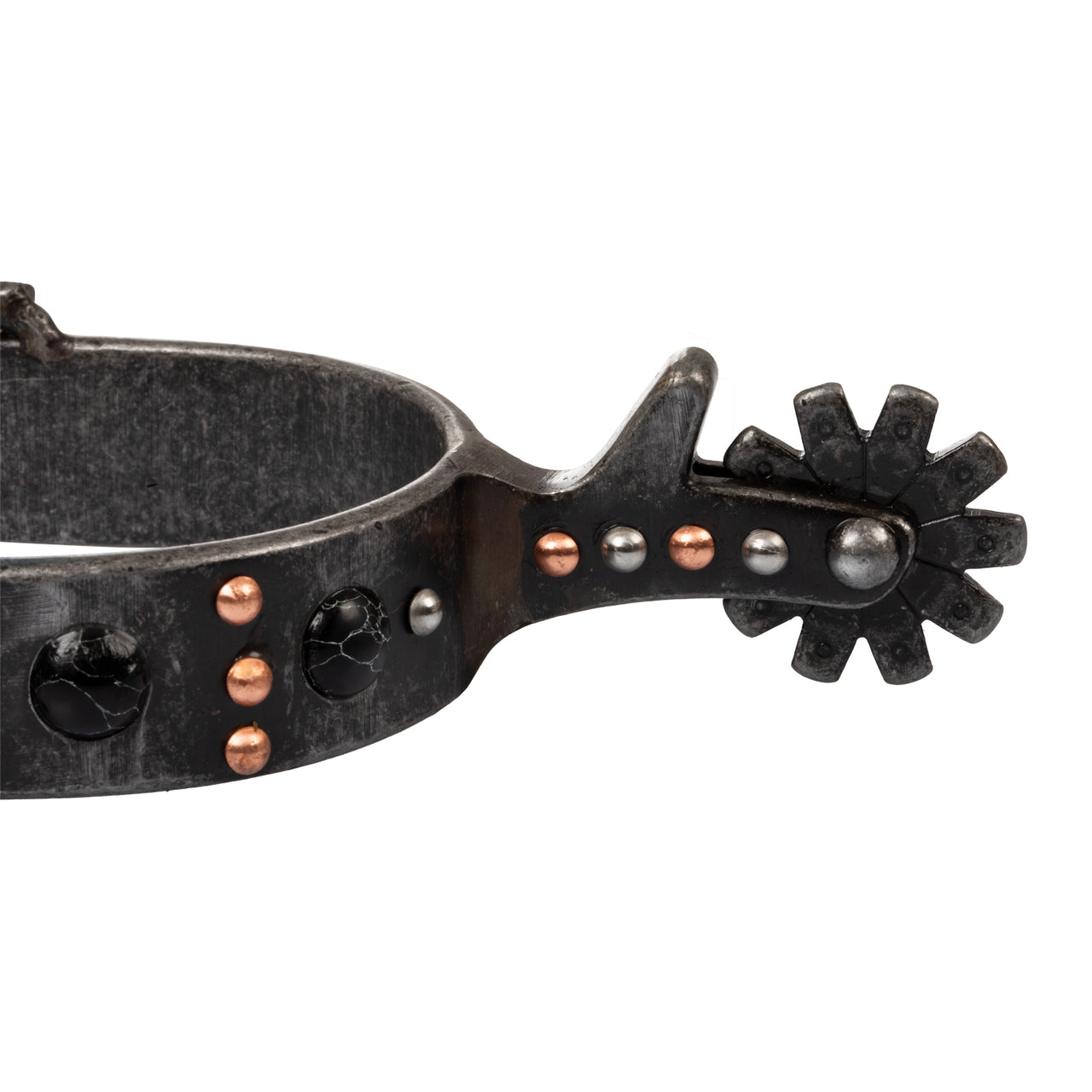 Speroni western in acciaio con perle nere | Accessori | Accessori | Pool's