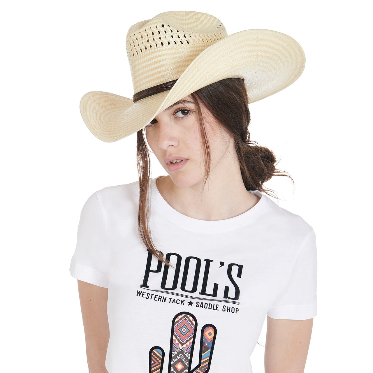 T-shirt donna slim fit con totem cactus | Abbigliamento | T-Shirt | Pool's