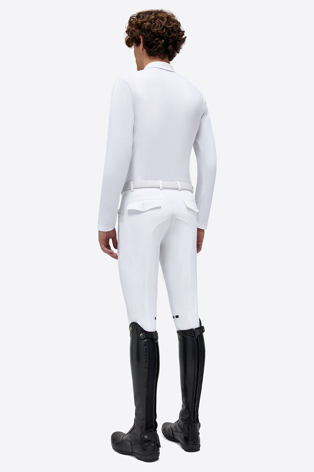RG - Polo Rider’s Gene da Uomo da Competizione a Maniche Lunghe con inserti perforati