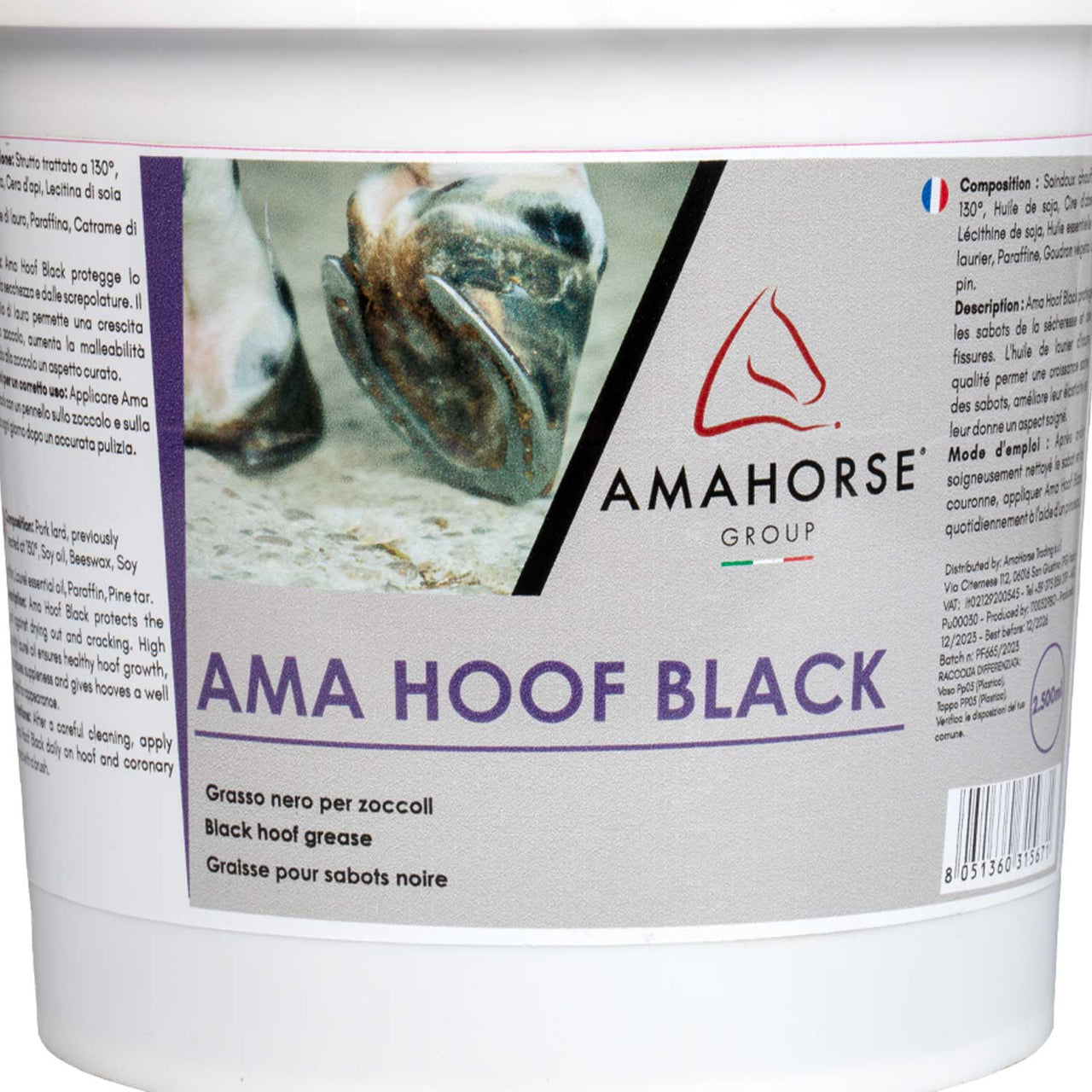 AMA HOOF GRASSO PER ZOCCOLI (2500 ML) | Mascalcia | Cura degli Zoccoli | AmaHorse