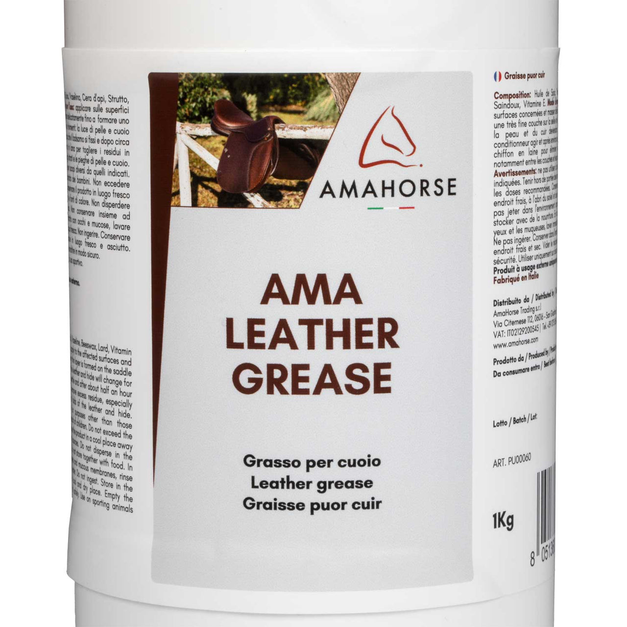 AMA LEATHER GREASE GRASSO PER CUOIO (1 KG) | Prodotti manutenzione | Cura del Cuoio | AmaHorse