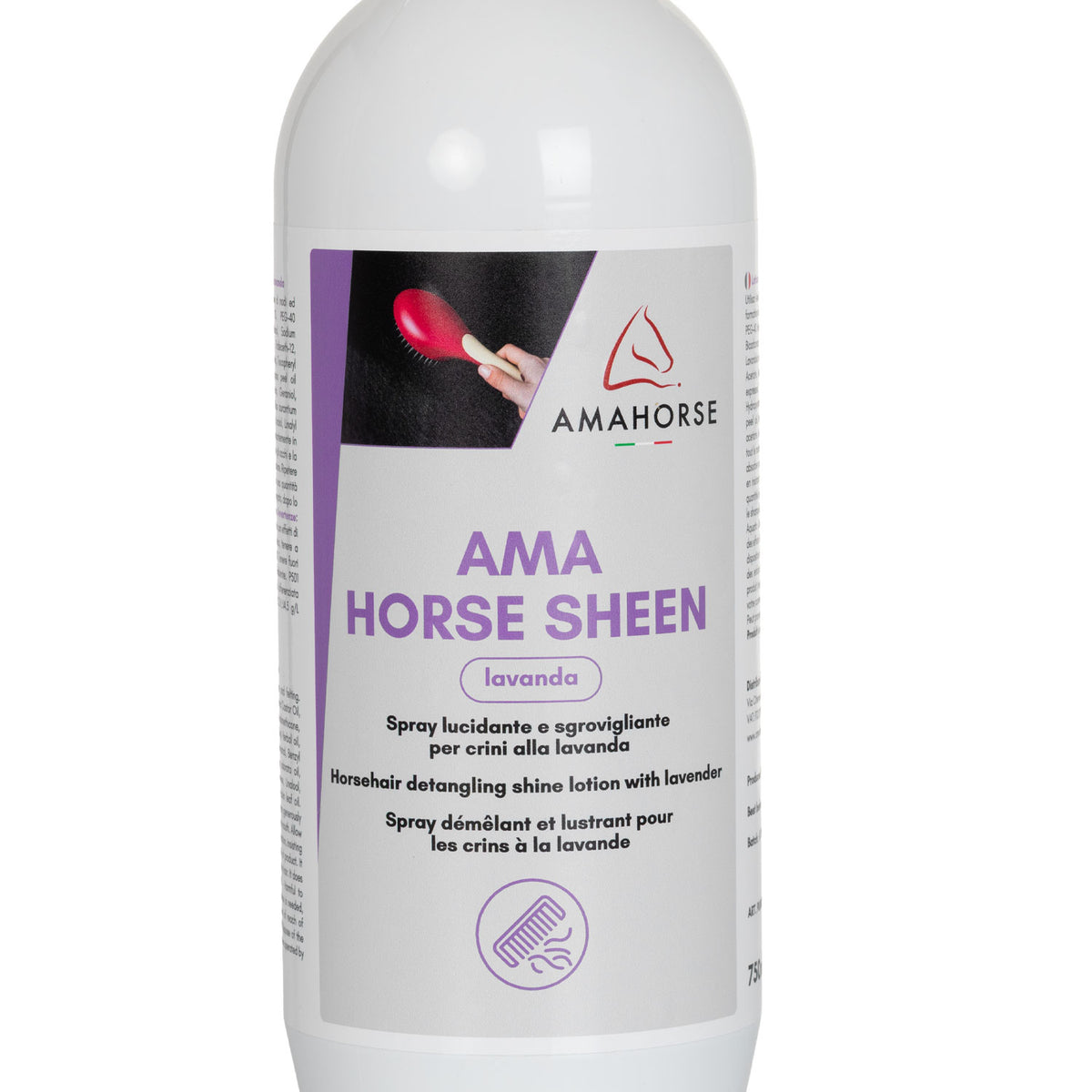 AMA HORSE SHEEN LOZIONE LUCIDANTE SGROVIGLIANTE LAVANDA(750ml) | Accessori Groom | Sgroviglianti | AmaHorse