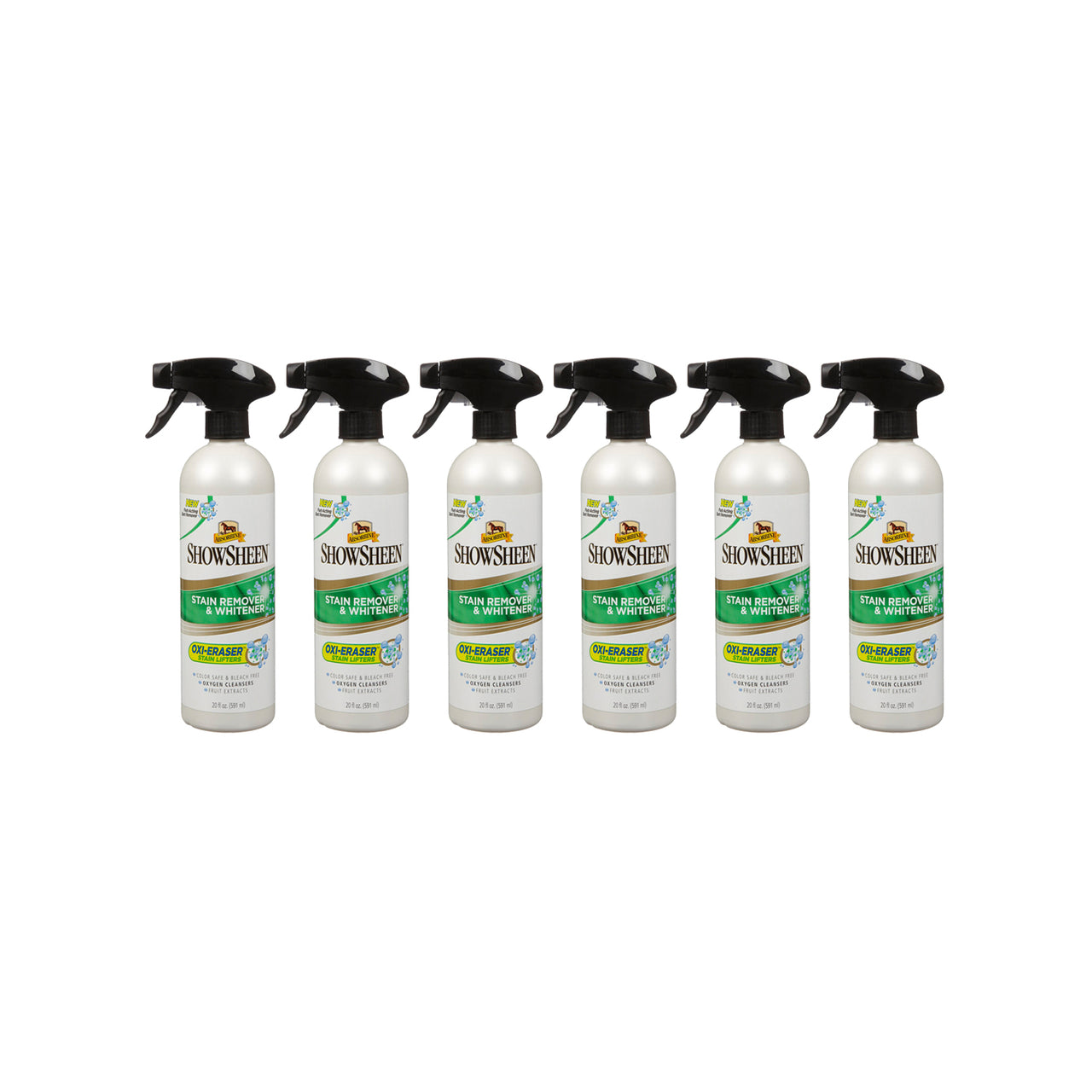 SHOWSHEEN STAIN REMOVER & WHITENER (591 ML) BOX 6 PEZZI | Cura del Cavallo | Shampoo per Cavalli | Absorbine