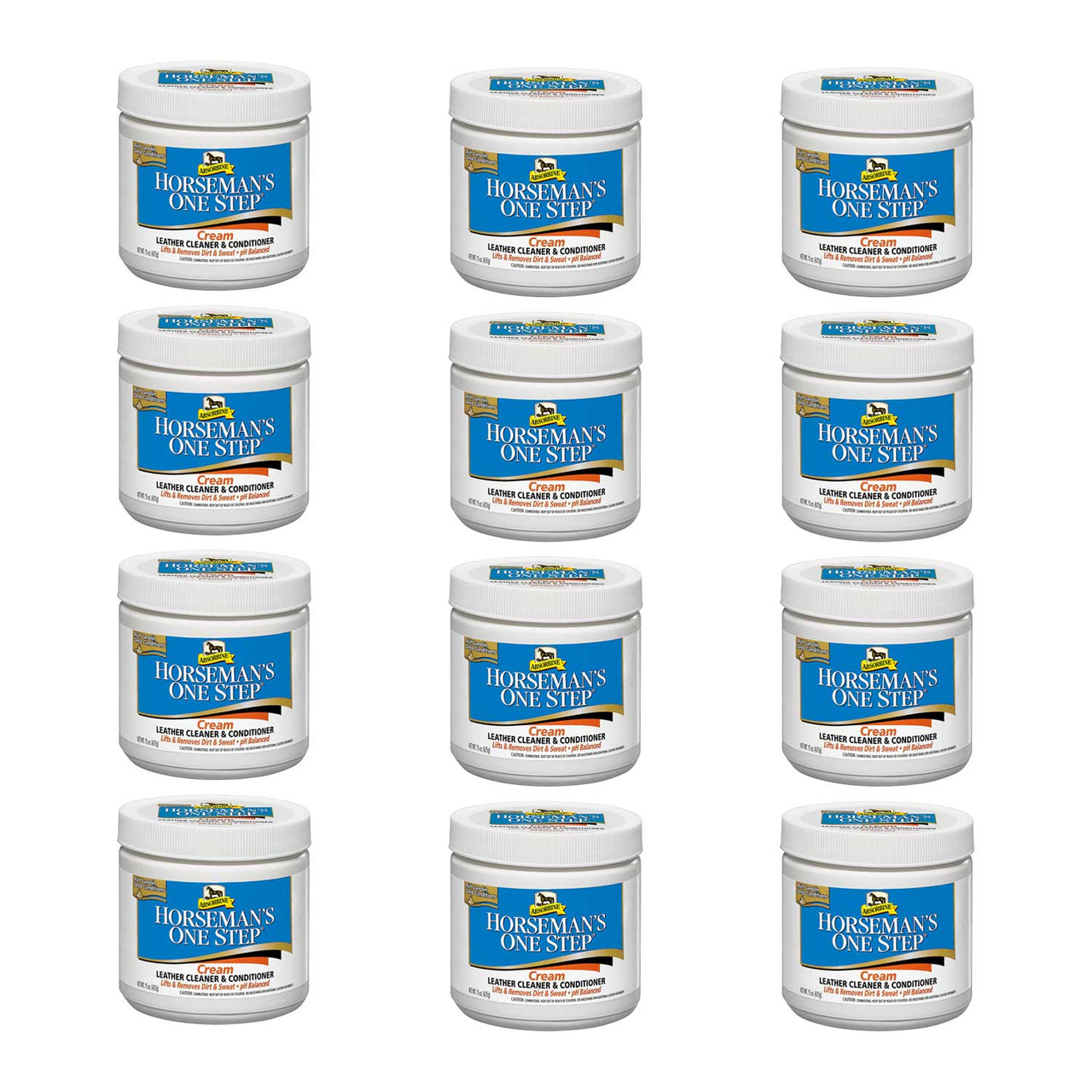 CREMA HORSEMAN'S ONE STEP (425 GR) BOX 12 PZ | Prodotti manutenzione | Cura del Cuoio | Absorbine