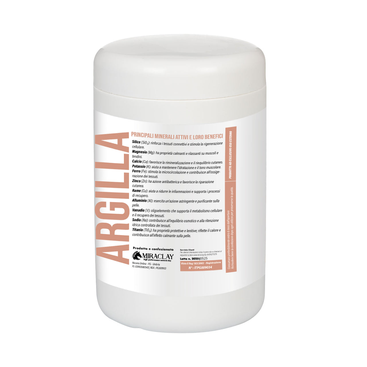AMACLAY CRETATA GRIGIA (1,50 KG) | Cura del Cavallo | Benessere e Recupero | AmaHorse