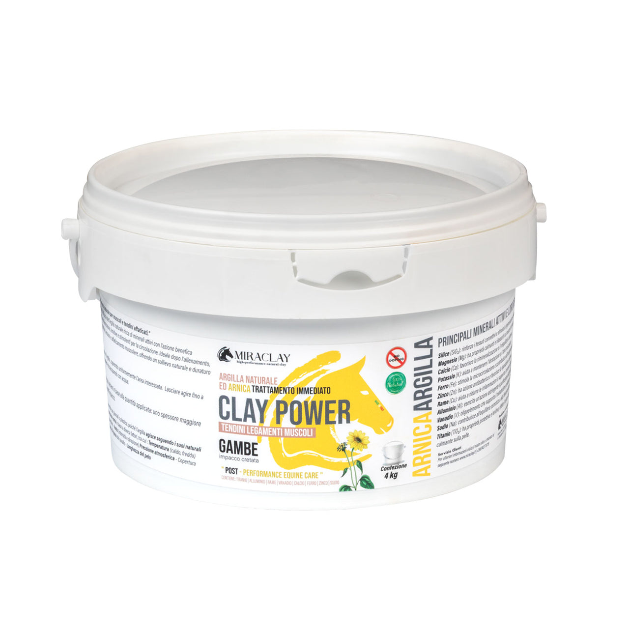AMACLAY POWER (4KG) | Cura del Cavallo | Benessere e Recupero | AmaHorse
