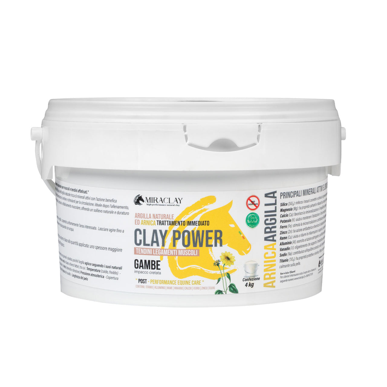 AMACLAY POWER (4KG) | Cura del Cavallo | Benessere e Recupero | AmaHorse