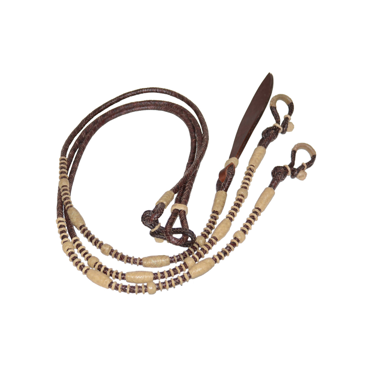 REDINI ROMAL CUOIO CRUDO BICOLORE POOL'S | Briglie e Accessori | Redini | Pool's