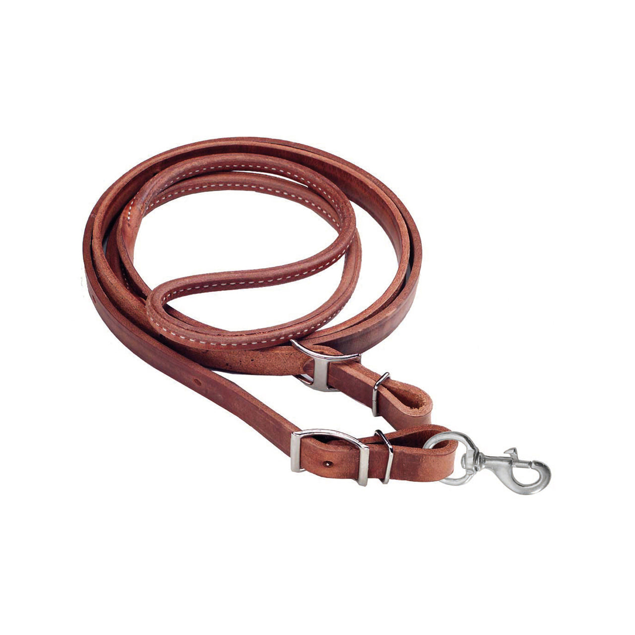REDINI BARREL CUOIO TONDO C/MOSCHETTONI POOL'S | Briglie e Accessori | Redini | Pool's
