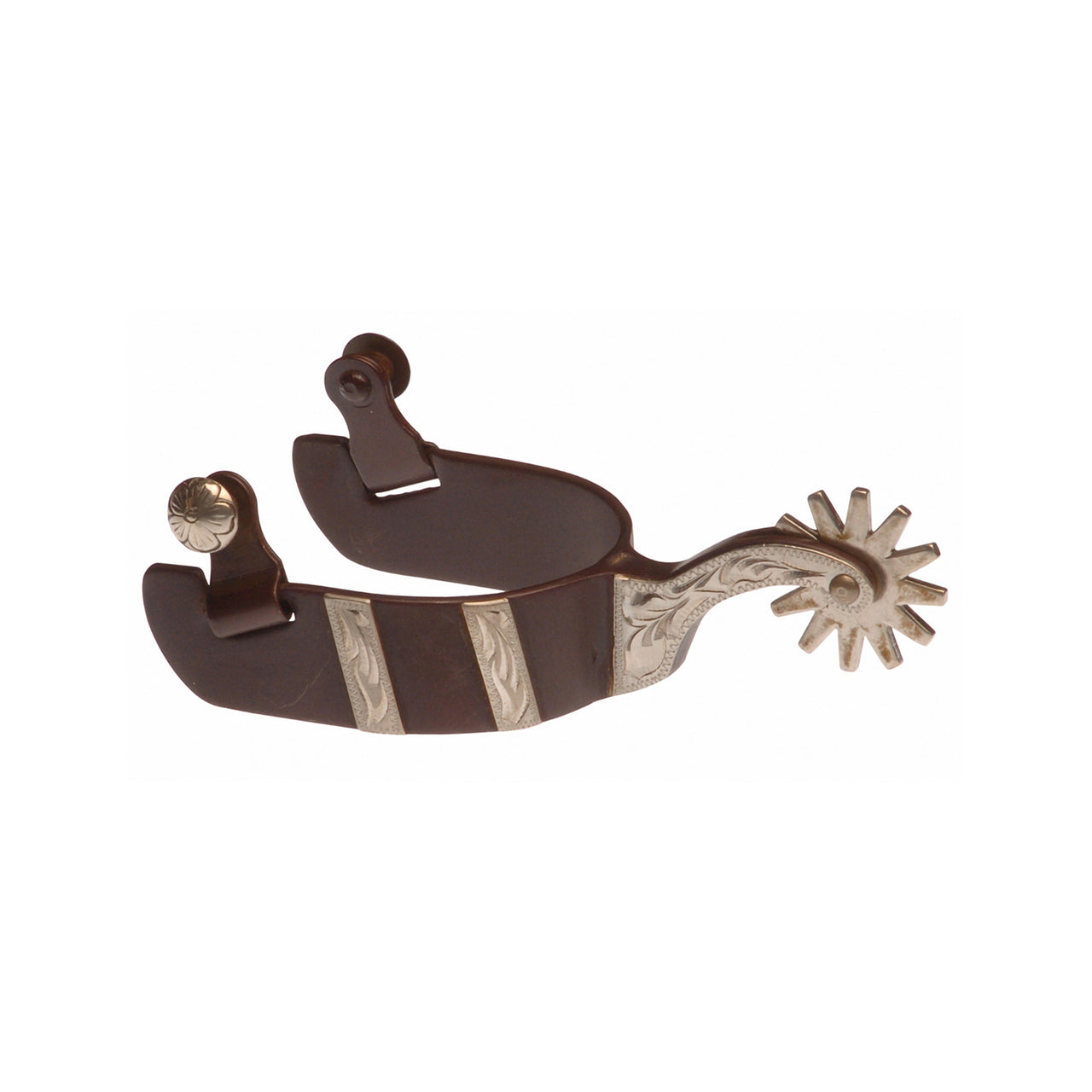 SPERONI WESTERN BRUNITI SCURI RIPORTI INOX | Accessori | Accessori | Pool's