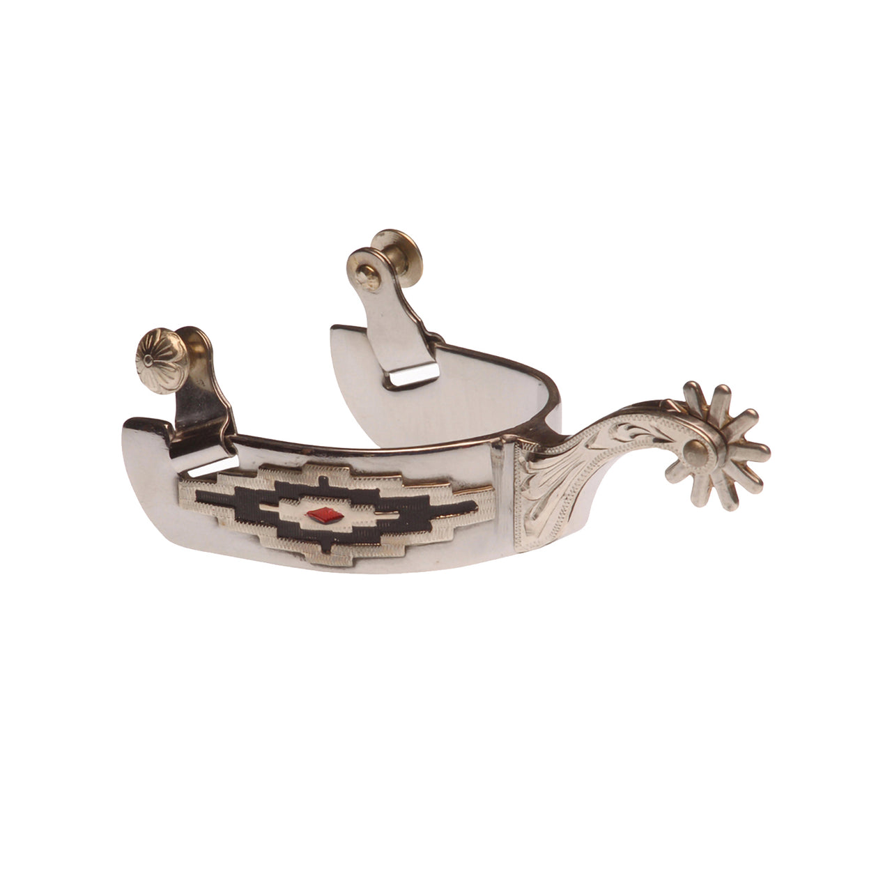 SPERONI WESTER IN ACCIAIO INOX CON DECORAZIONI NAVAJO | Accessori | Accessori | Pool's