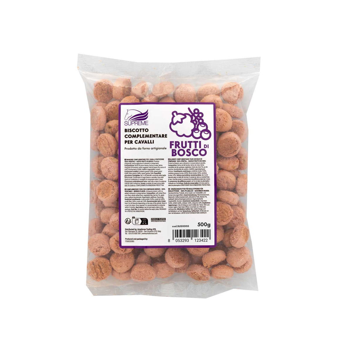 BISCOTTI FRUTTI DI BOSCO (500 GR) | Cura giornaliera | Biscotti per Cavalli | Supreme