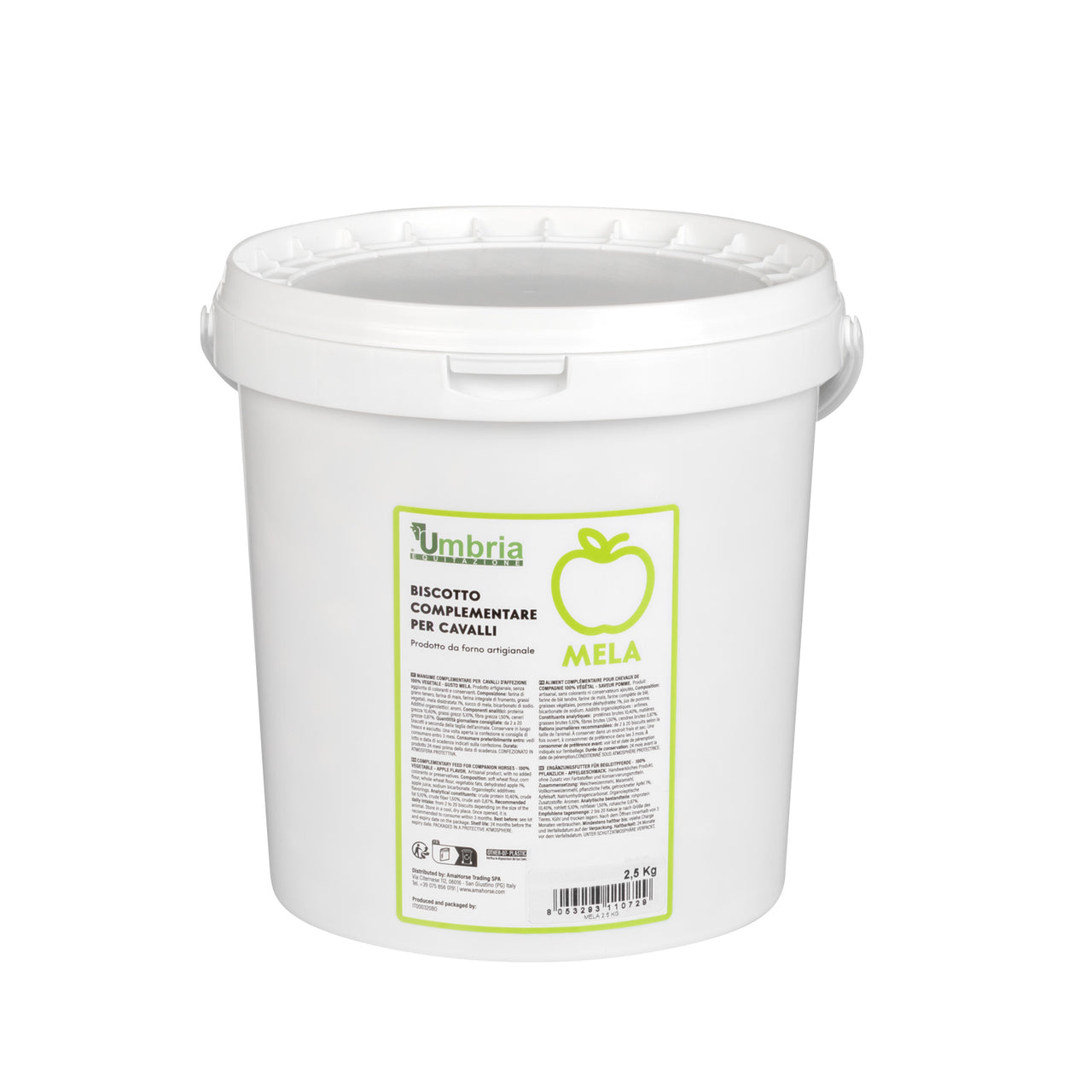 BISCOTTO VEGETALE PER CAVALLI GUSTO MELA (2,5 kg) | Cura del Cavallo | Biscotti per Cavalli | Umbria Equitazione