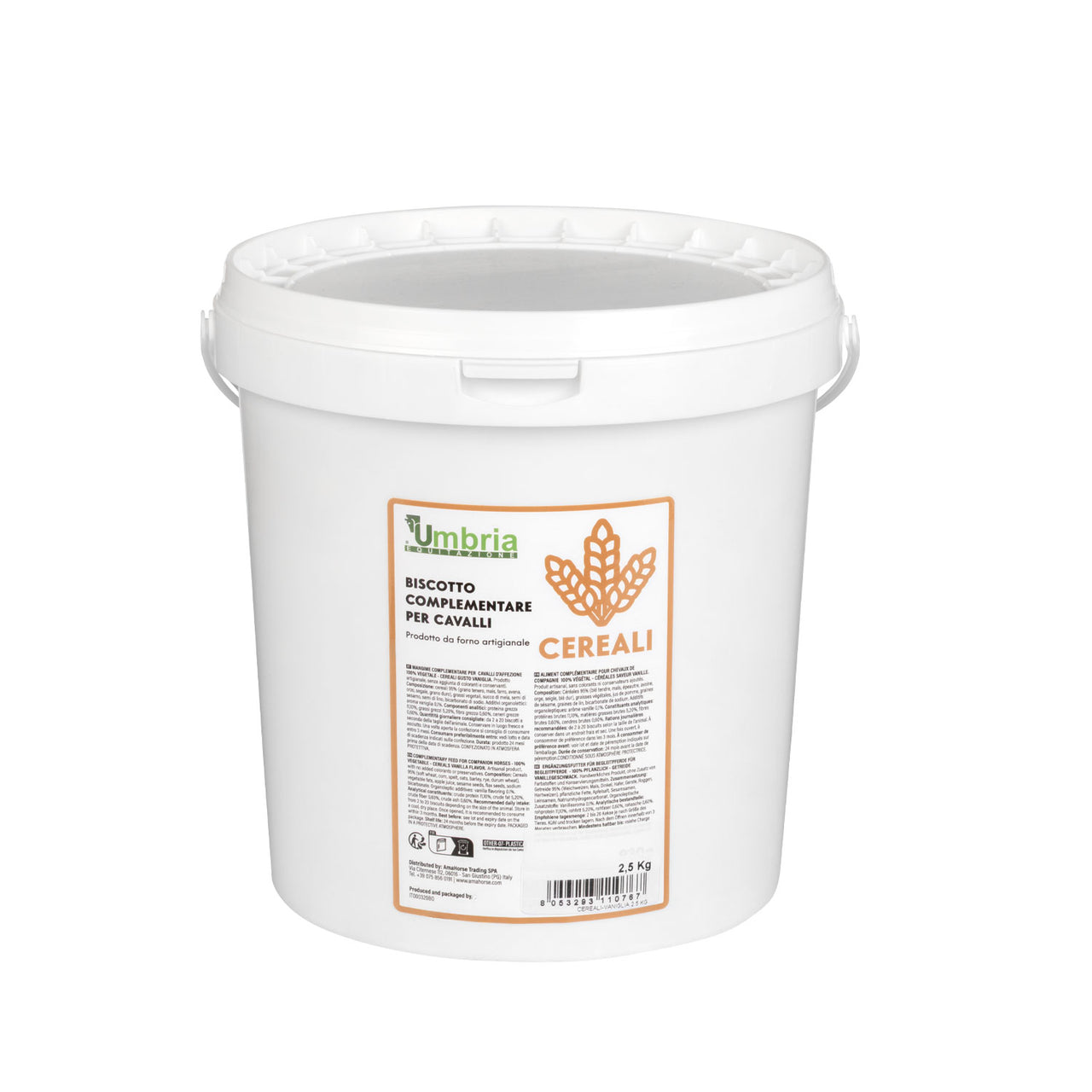 BISCOTTO VEGETALE PER CAVALLI CON CEREALI(2,5 Kg) | Cura del Cavallo | Biscotti per Cavalli | Umbria Equitazione